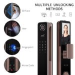 S1 Keyless Smart Lock – 3D Face, Fingerprint, Vein Scan, and Emergency Code Access